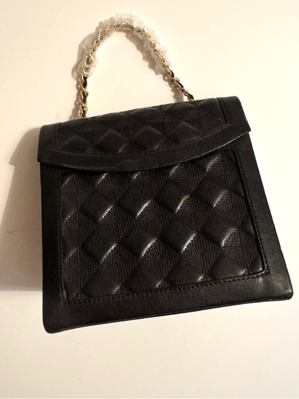 Vintage Black Quilted Jewelry Case Purse Style Design